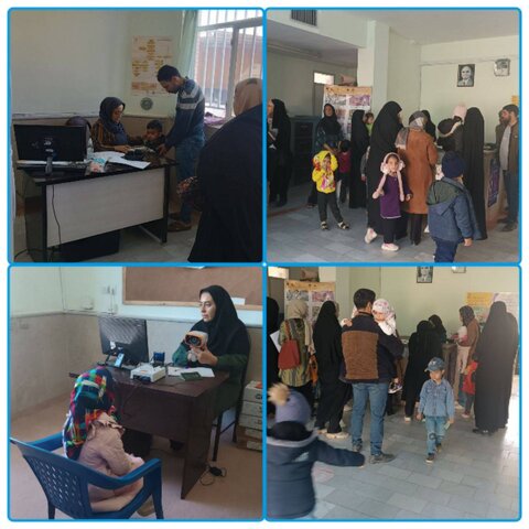 برگزاری طرح غربالگری شنوایی کودکان ۳ تا ۵ سال و غربالگری بینایی کودکان ۳تا ۶ سال در شهر مود