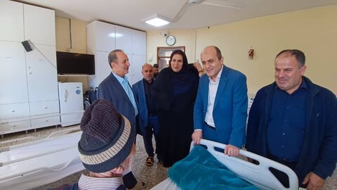 رودبار | بازدید مدیرکل بهزیستی گیلان از مرکز توانبخشی و نگهداری شبانه‌روزی سالمندان حضرت ابوالفضل(ع) رودبار