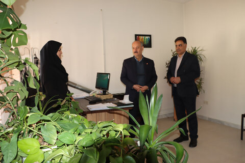 گزارش تصویری ا بازدید مدیرکل بهزیستی استان از قسمتهای مختلف شهرستان خمین در سفر یکروزه به شهرستان