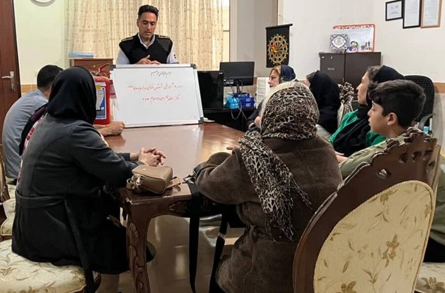 اجرای رزمایش پدافند غیرعامل توسط آتش‌نشانی و امداد و نجات در مراکز بهزیستی مهاباد