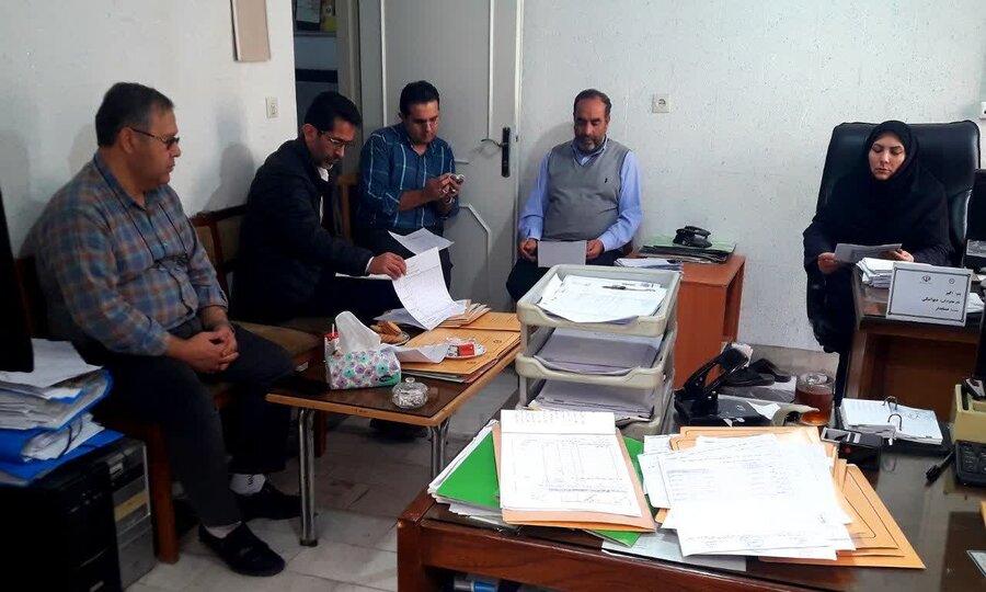 مشگین شهر| حضور کارشناسان استانی در بهزیستی شهرستان مشگین شهر