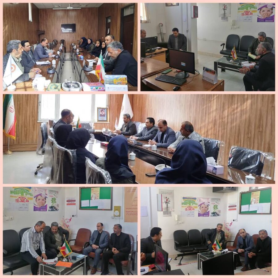 بازدید روسای اداره حراست و بازرسی اداره کل بهزیستی از بهزیستی شهرستان درمیان