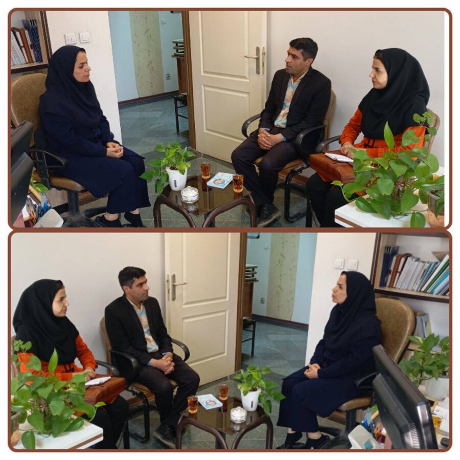 نشست مدیر عامل انجمن CBR استان با کارشناس پیشگیری از معلولیت‌ها بهزیستی استان