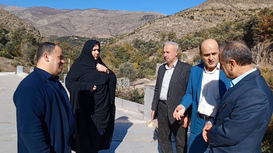 رودبار | بازدید مدیرکل بهزیستی گیلان از پروژه در حال احداث مرکز سالمندان حضرت ابوالفضل(ع) رودبار