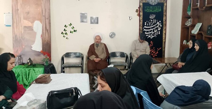 مراسم عزاداری ایام فاطمیه در مرکز شوق زیستن بهزیستی شاهین دژ