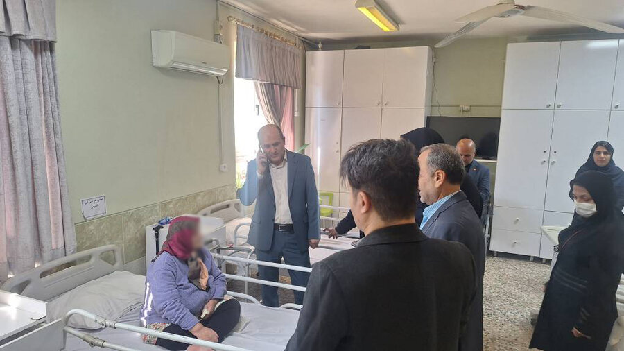 رودبار | بازدید مدیرکل بهزیستی گیلان از مرکز توانبخشی و نگهداری شبانه‌روزی سالمندان حضرت ابوالفضل(ع) رودبار