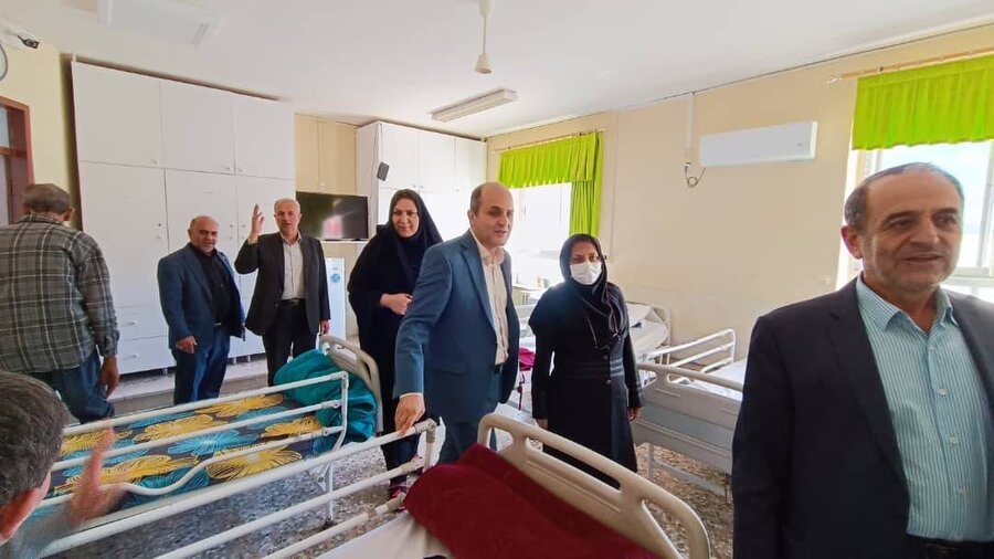 رودبار | بازدید مدیرکل بهزیستی گیلان از مرکز توانبخشی و نگهداری شبانه‌روزی سالمندان حضرت ابوالفضل(ع) رودبار