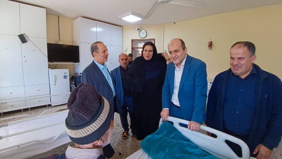 رودبار | بازدید مدیرکل بهزیستی گیلان از مرکز توانبخشی و نگهداری شبانه‌روزی سالمندان حضرت ابوالفضل(ع) رودبار