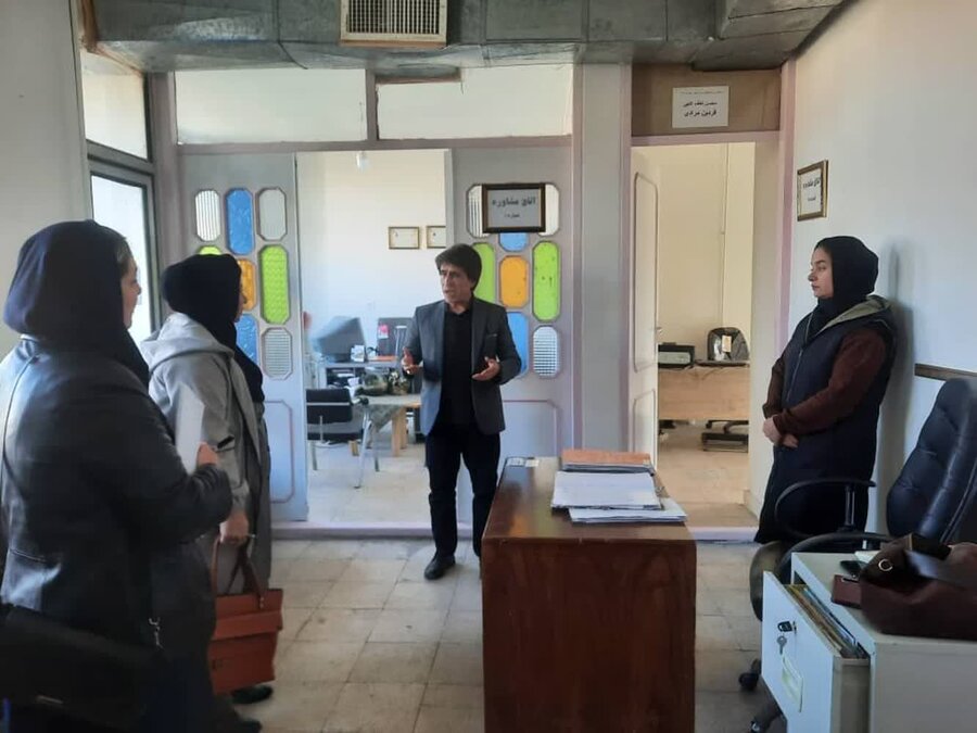 بازدید دفتر ارزیابی عملکرد بهزیستی کردستان از مراکز بهزیستی بیجار