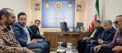 دیدار رئیس و کارکنان اداره ی بنیاد شهید شهرستان چالدران با سرپرست جدید اداره بهزیستی