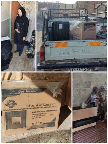 توزیع ۷ دستگاه بخاری گازی بین خانواده‌های تحت پوشش مرکز آموزشی حمایتی کودک و خانواده‌