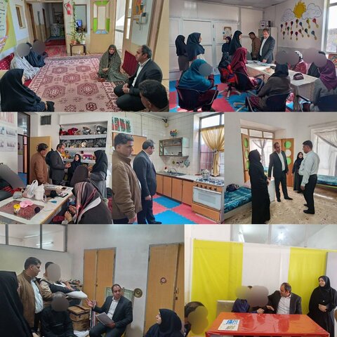 بازدید رئیس بهزیستی بشرویه از مراکز توانبخشی تحت‌ نظارت بهزیستی