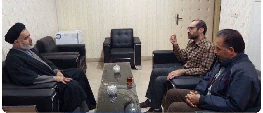 دیدار نماینده سازمان عتبات عالیات شهرستان چالدران با سرپرست جدید اداره بهزیستی