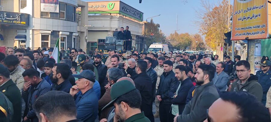 استقبال از پیکر مطهر شهید گمنام در شهرستان نقده