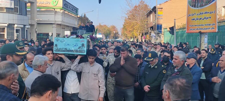 استقبال از پیکر مطهر شهید گمنام در شهرستان نقده