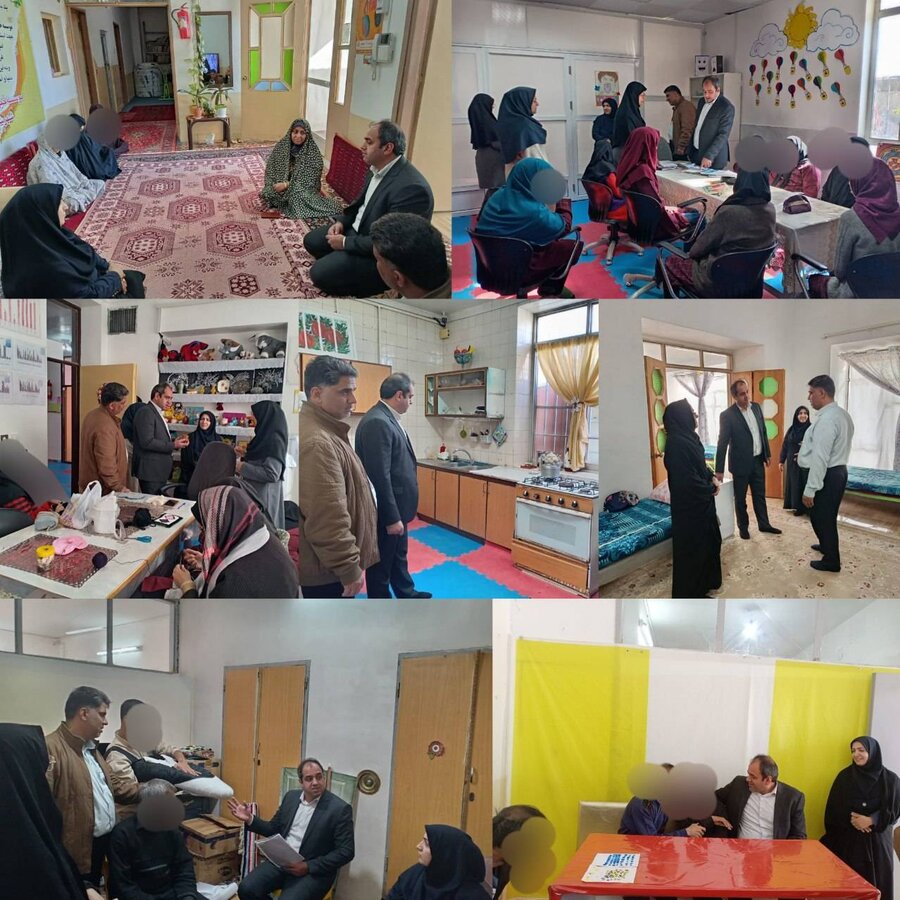 بازدید رئیس بهزیستی بشرویه از مراکز توانبخشی تحت‌ نظارت بهزیستی