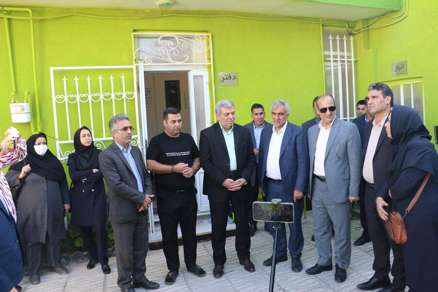 بازدید رئیس سازمان بهزیستی کشور از کمپ ترک اعتیاد باغبان سبز اسفراین