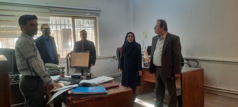 بازدید کارشناس مسؤل دفتر بازرسی بهزیستی البرز از اداره بهزیستی شهرستان کرج
