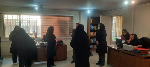 بازدید کارشناس مسؤل دفتر بازرسی بهزیستی البرز از اداره بهزیستی شهرستان کرج