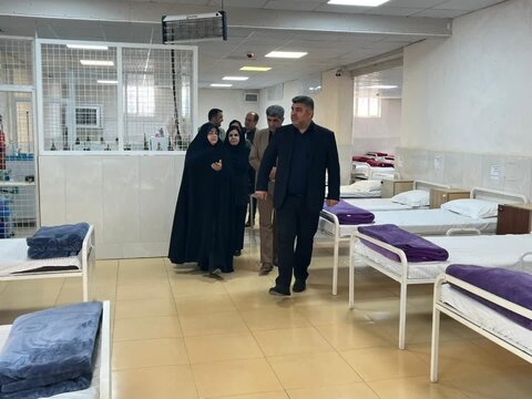بازدید فرماندار شهرستان ساوجبلاغ از مرکز نگهداری و توانبخشی شبانه روزی اعصاب و روان رادبانو