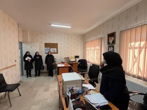 بازدید کارشناس مسئول بازرسی بهزیستی البرز از اداره بهزیستی ساوجبلاغ در راستای بررسی نحوه اجرای طرح فؤاد