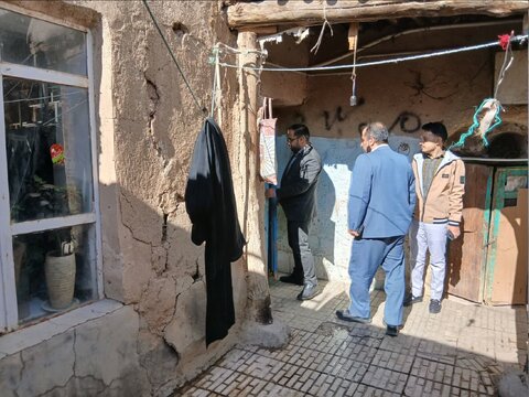 بازدید میدانی روسای بهزیستی و کمیته امداد بهار از منزل مددجو