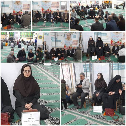 لنگرود/برگزاری میز خدمت به مناسبت گرامیداشت هفته بسیج