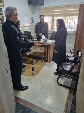 حضور کارشناس مسئول دفتر عملکرد و بازرسی استان البرز در بهزیستی فردیس