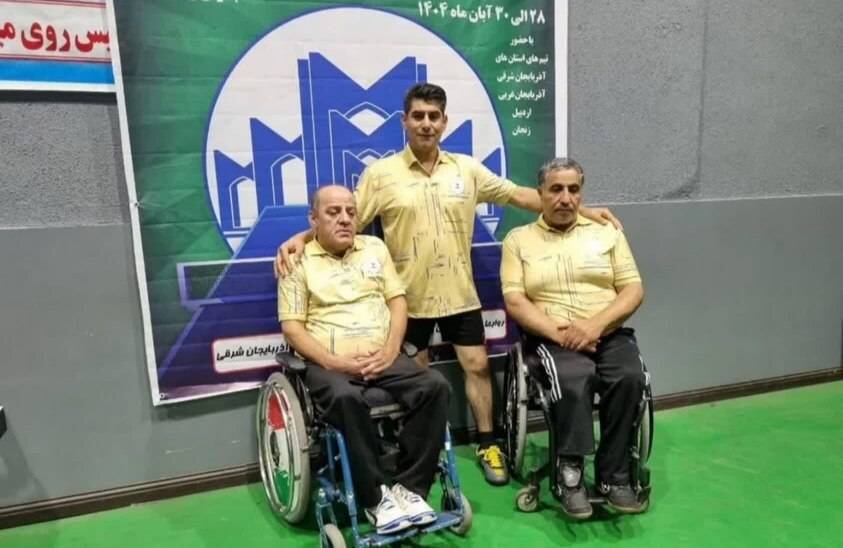 درخشش ورزشکاران میاندوآبی در رقابت‌های پاراتنیس جانبازان و معلولین شمال‌غرب کشور