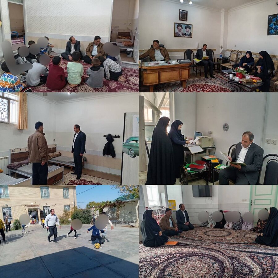 بازدید رئیس بهزیستی بشرویه از مراکز شبه‌خانواده