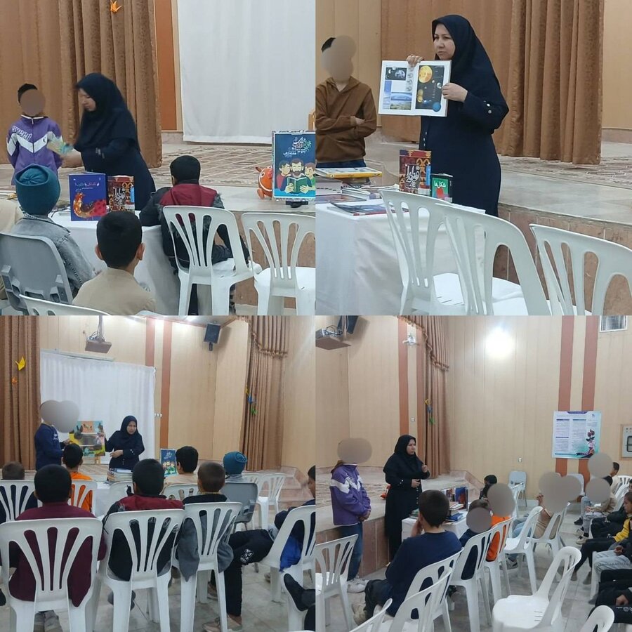 حضور فرزندان مرکز «کریم اهل‌بیت(ع)» موسسه خیریه علی بن ابی طالب تحت‌ نظارت بهزیستی بشرویه، در کانون پرورش فکری و نوجوانان