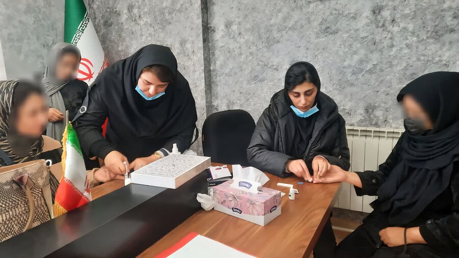 غربالگری دیابت و HIV با همکاری بهزیستی سلماس و مراکز بهداشت