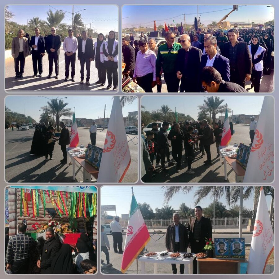 همراهی دکتر گازرانی با مردم شهرستان طبس در مراسم پرشور استقبال از شهید گمنام در هفته بسیج