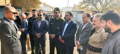 بازدید رئیس بهزیستی بهمراه شورای اداری از مناطق محروم و دیدار با مددجویان بهزیستی اشنویه بمناسبت هفته بسیج
