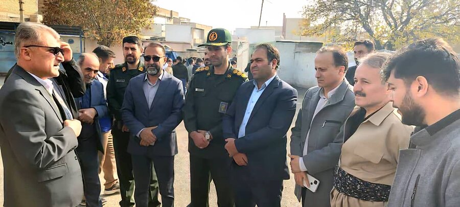 بازدید رئیس بهزیستی بهمراه شورای اداری از مناطق محروم و دیدار با مددجویان بهزیستی اشنویه بمناسبت هفته بسیج