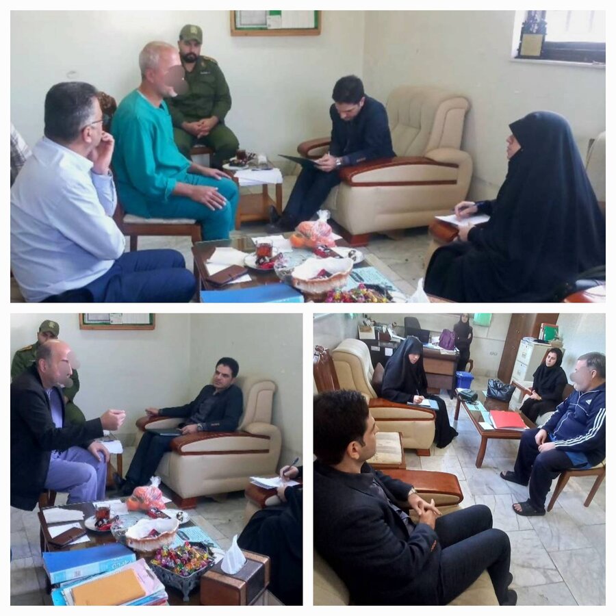 رشت /بازدید سرپرست مرکز قضایی شوق زندگی از مرکز نگهداری شبانه روزی بیماران اعصاب و روان 