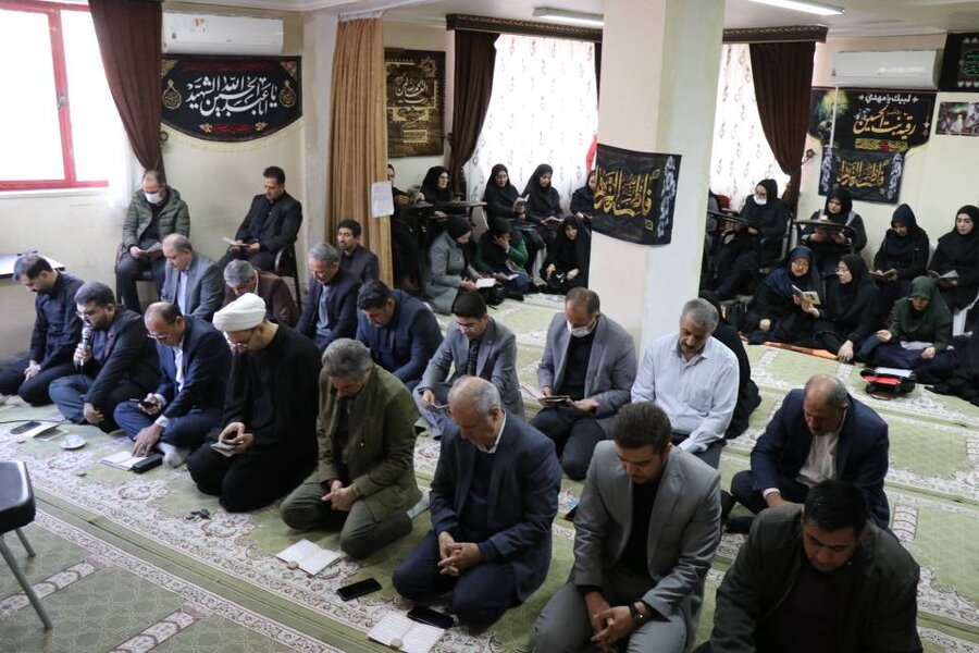 برگزاری مراسم معنوی بزرگداشت سالروز شهادت حضرت فاطمه زهرا(س) در اداره کل بهزیستی استان آذربایجان غربی