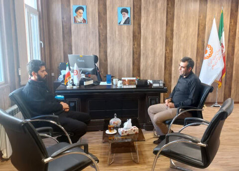 طالقان | دیدار مسئول بسیج ادارات شهرستان طالقان با رئیس اداره بهزیستی