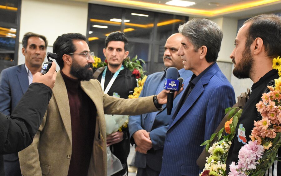 استقبال از قهرمانان فوتبال 7 نفره