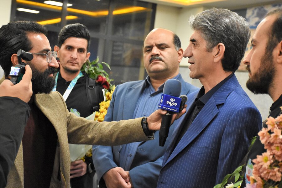 استقبال از قهرمانان فوتبال 7 نفره