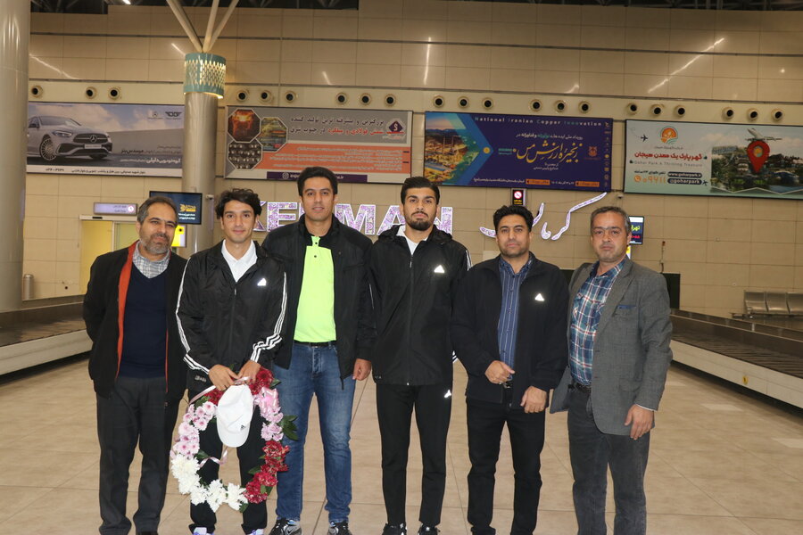 استقبال از مدال‌آوران کرمانی تیم ملی فوتبال ۷ نفره افراد دارای معلولیت