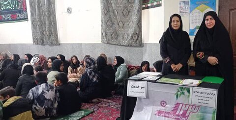 گزارش تصویری| حضور کارشناسان اورژانس اجتماعی بناب در اردوی جهادی