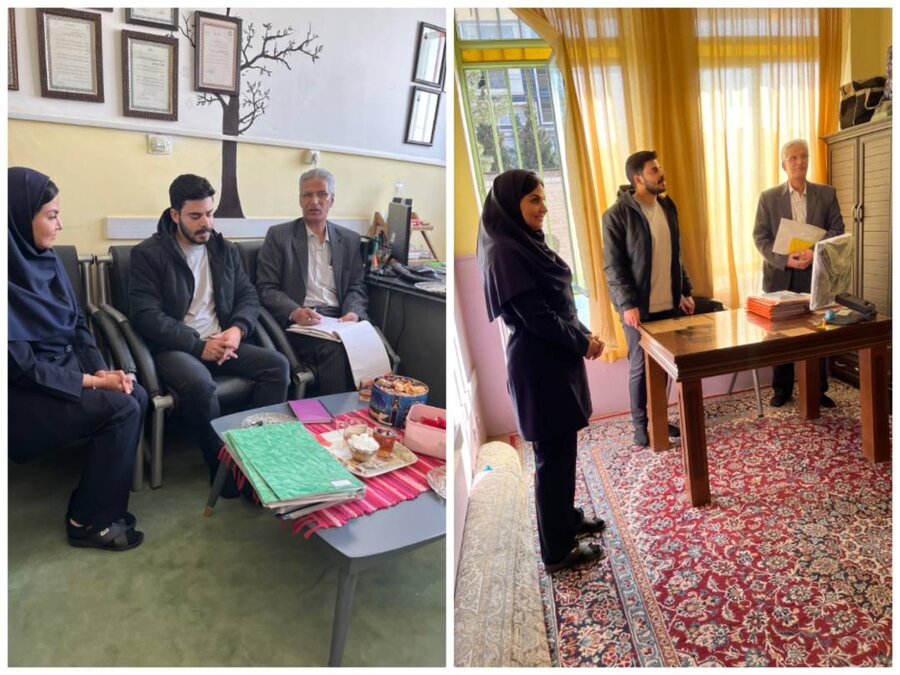 بازدید از خانه‌های کوچک معلولین ذهنی «عقیق» و «آرام» شهرستان بیرجند