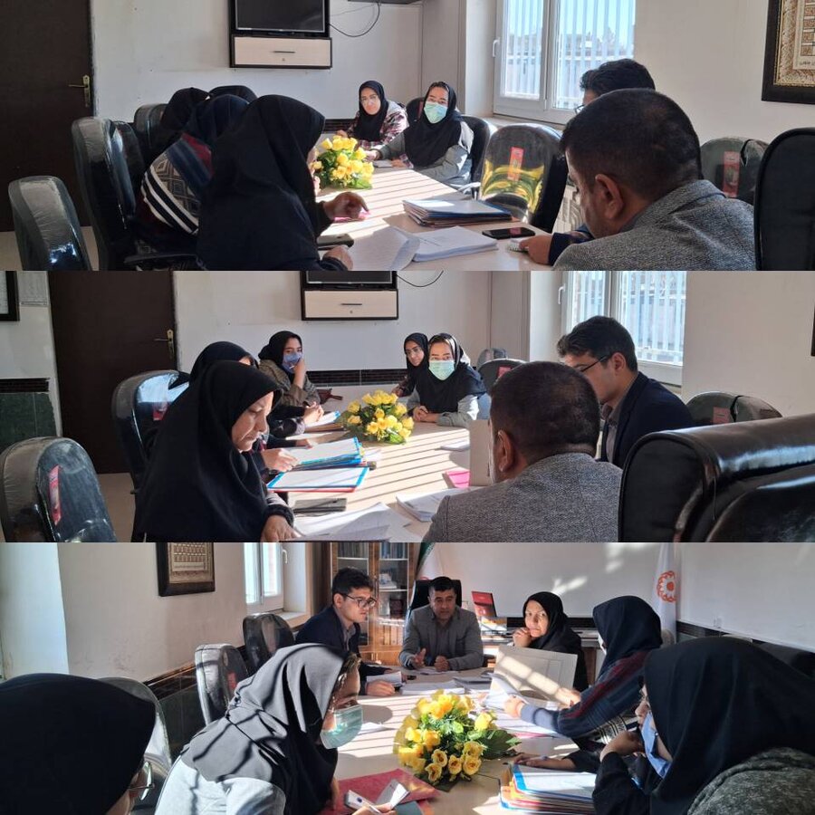 برگزاری کمیته توانبخشی با حضور سرپرست بهزیستی و مسئولین مراکز مثبت زندگی