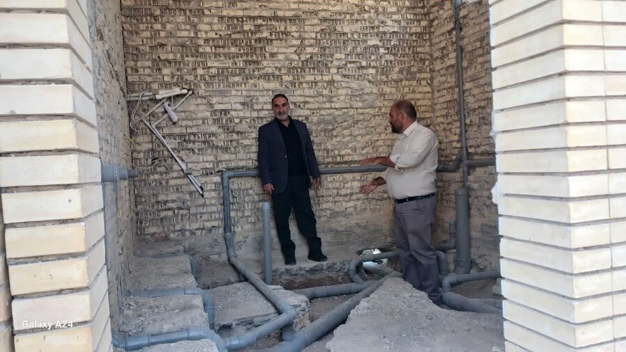 نظارت و بررسی چگونگی اجرای طرح احداث سرویس بهداشتی ویژه افراد دارای معلولیت در محل اداره راه و حمل و نقل جاده‌ای شهرستان ابرکوه 