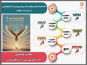 اینفوگرافیک / تعداد افراد دارای معلولیت تحت پوشش بهزیستی آذربایجان‌غربی بر اساس شدت معلولیت