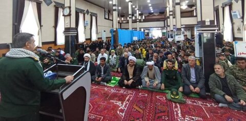 همایش باشکوه اقتدار بسیجیان در شهرستان چهاربرج برگزار شد