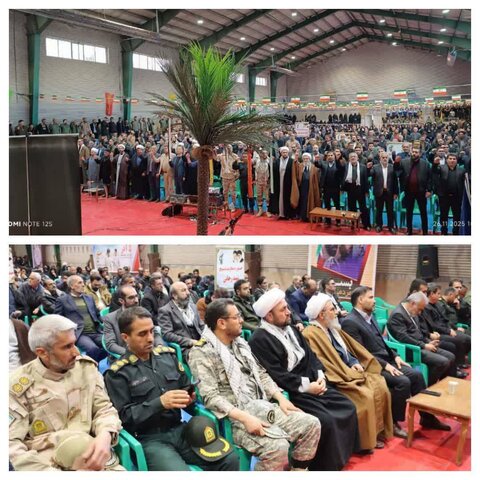 همایش بزرگ اقتدار بسیجیان بمناسبت ۵ آذر سالروز تشکیل بسیج مستضعفین در چالدران برگزار شد