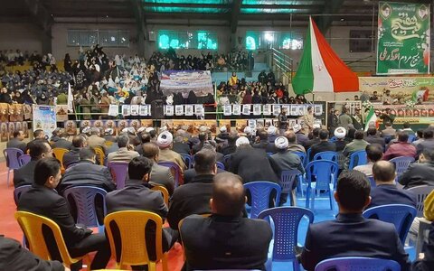 همایش اقتدار بسیجیان به مناسبت روز بسیج با حضور کارکنان بهزیستی