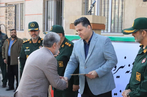 فردیس | حضور رئیس و اعضاء شورای اداری در صبحگاه مشترک سپاه فردیس